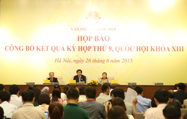 Kỳ họp thứ 9, Quốc hội khóa XIII kết thúc tốt đẹp, hoàn thành chương trình nghị sự đề ra